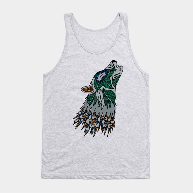 Lone Wolf Tank Top by HLeslie Design